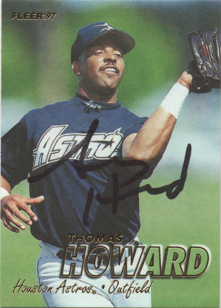 Thomas Howard autograph in the Astros A to Z collection