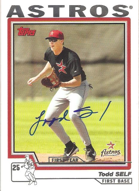 Todd Self autograph in the Astros A to Z collection