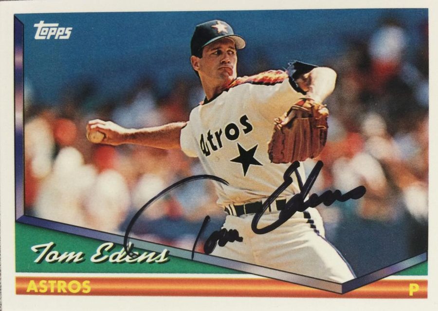 Tom Edens autograph in the Astros A to Z collection