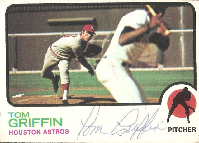 Tom Griffin autograph in the Astros A to Z collection