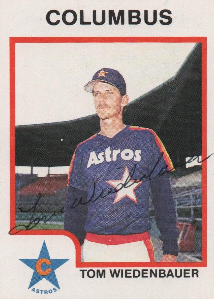 Tom Wiedenbauer autograph in the Astros A to Z collection