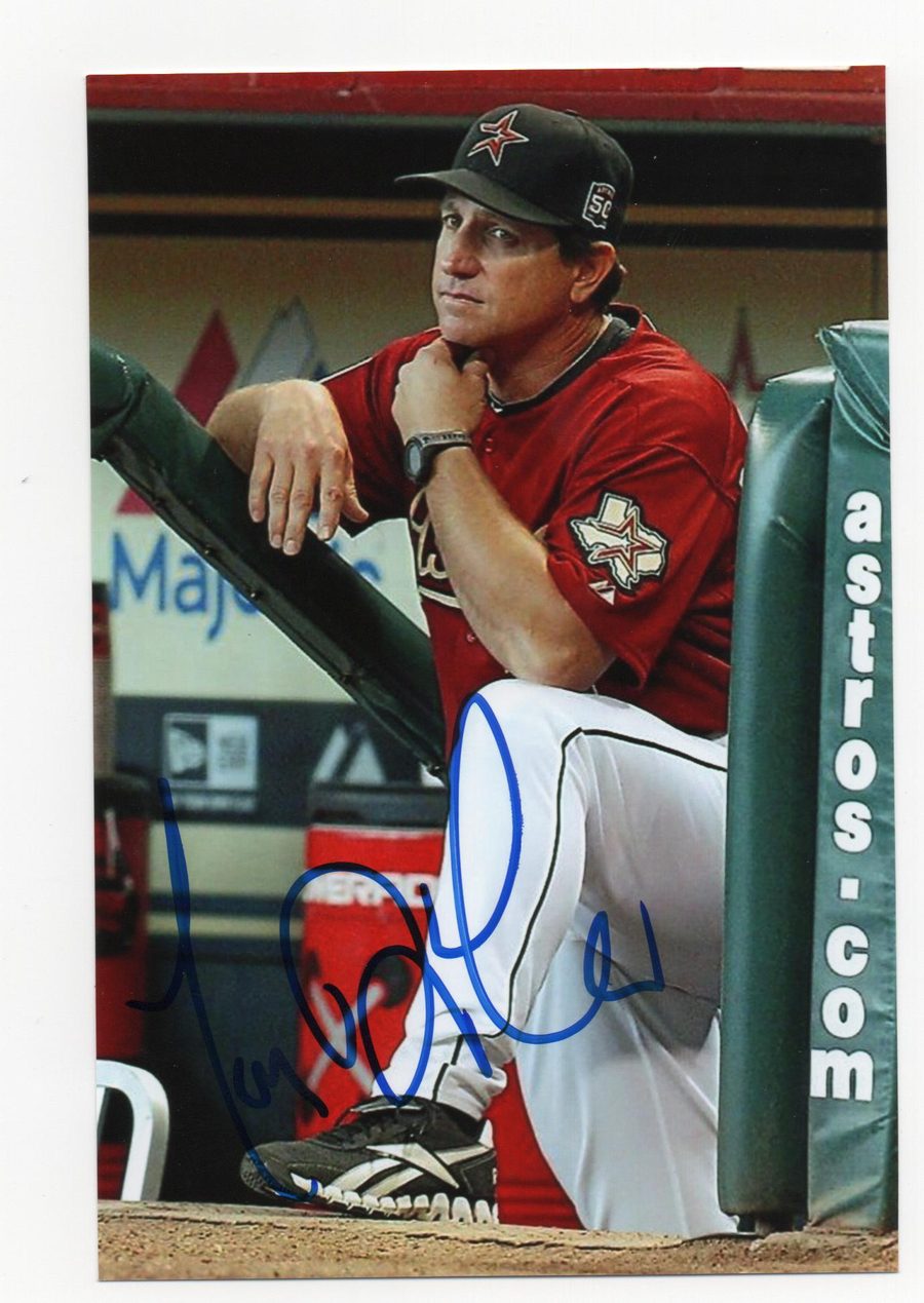 Tony DeFrancesco autograph in the Astros A to Z collection