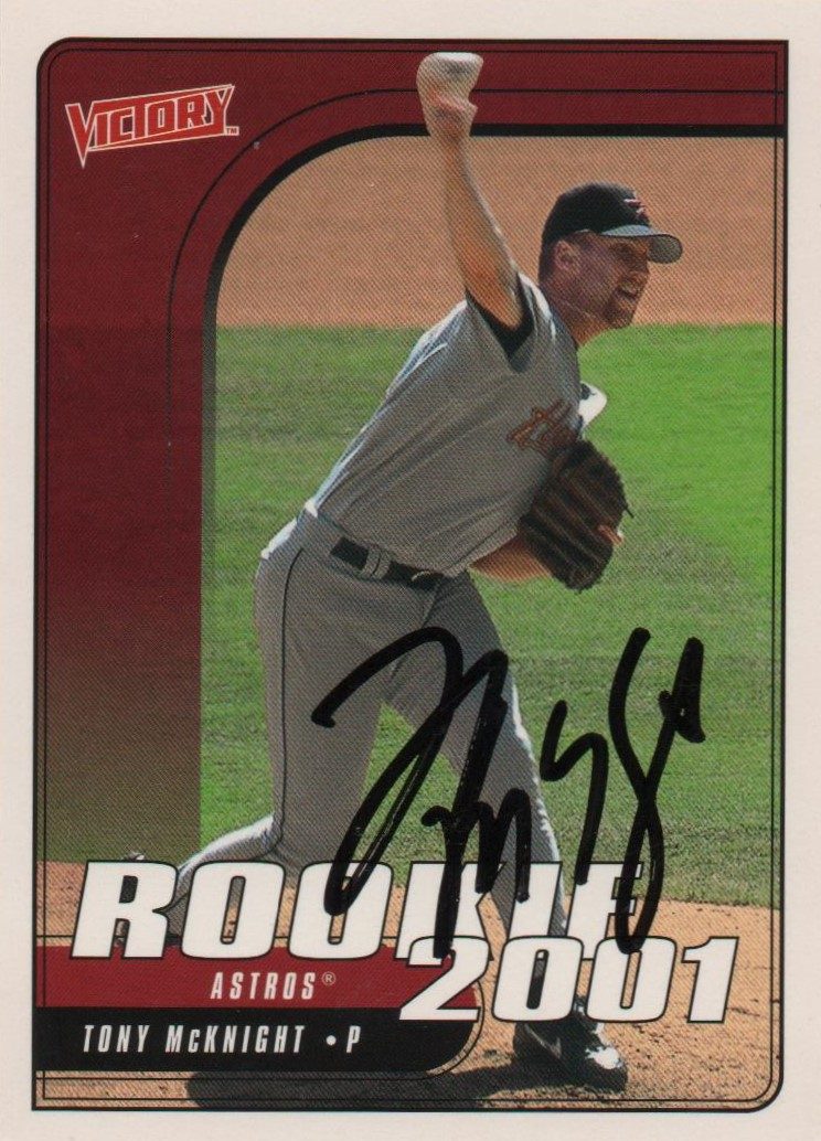 Tony McKnight autograph in the Astros A to Z collection