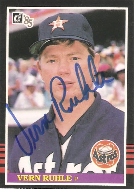 Vern Ruhle autograph in the Astros A to Z collection