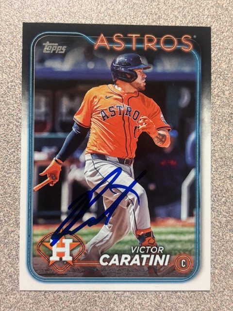 Victor Caratini autograph in the Astros A to Z collection