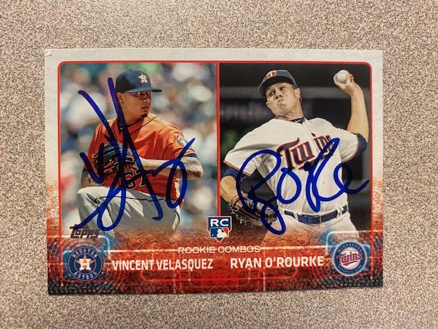 Vincent Velasquez autograph in the Astros A to Z collection