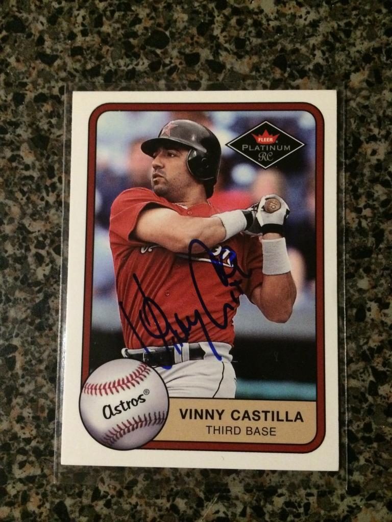 Vinny Castilla autograph in the Astros A to Z collection