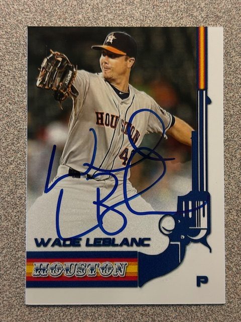 Wade LeBlanc autograph in the Astros A to Z collection