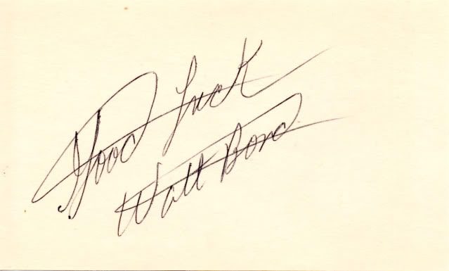 Walt Bond autograph in the Astros A to Z collection