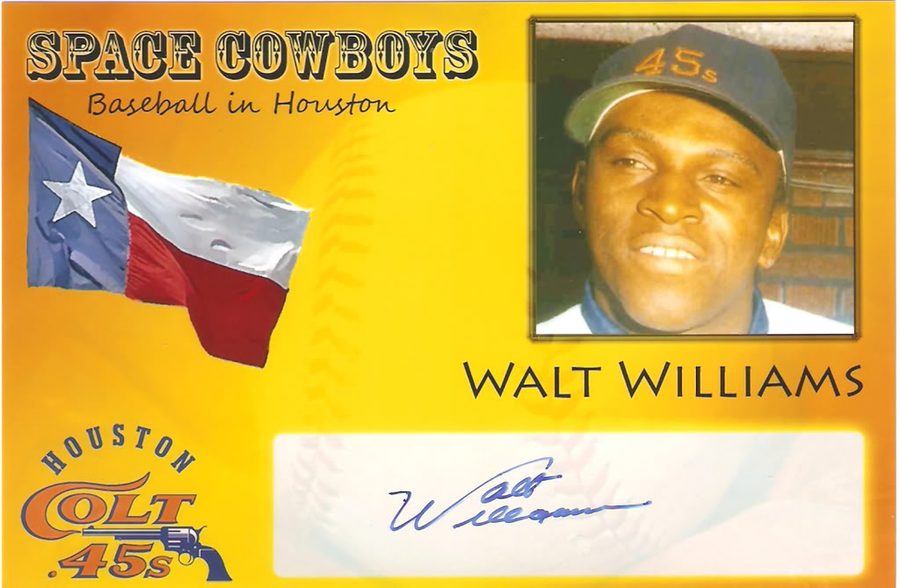 Walt Williams autograph in the Astros A to Z collection