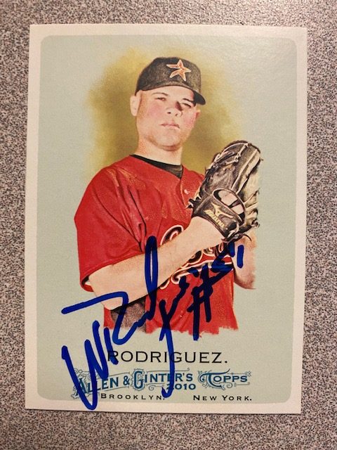 Wandy Rodriguez autograph in the Astros A to Z collection