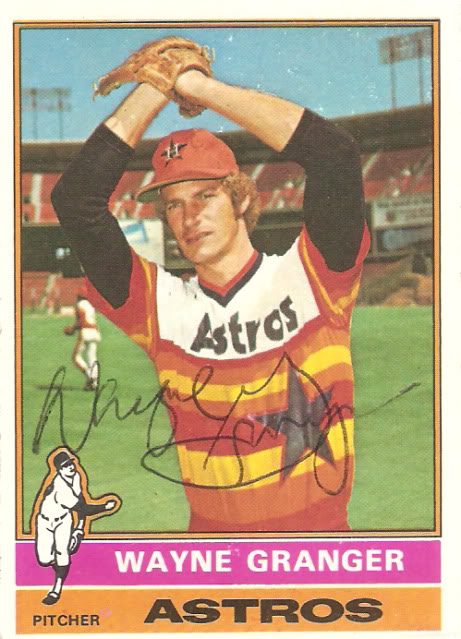 Wayne Granger autograph in the Astros A to Z collection