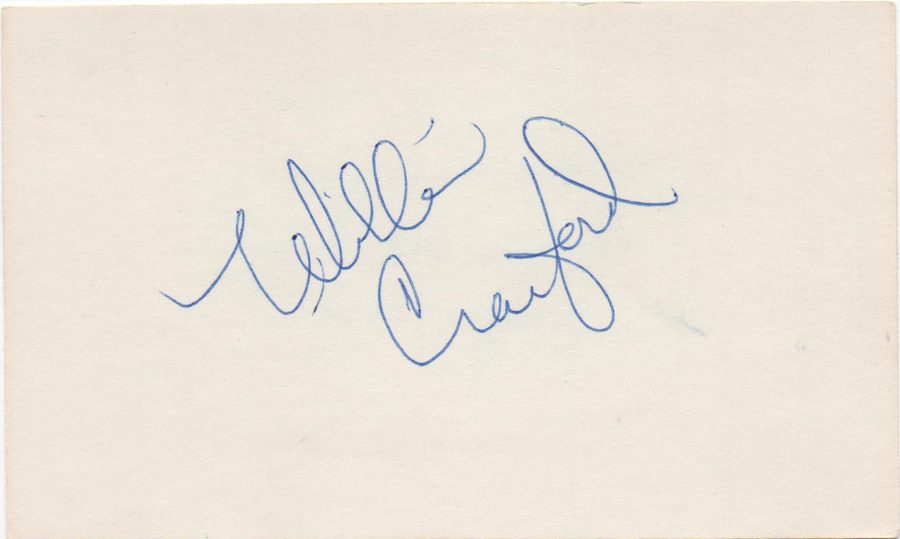 Willie Crawford autograph in the Astros A to Z collection