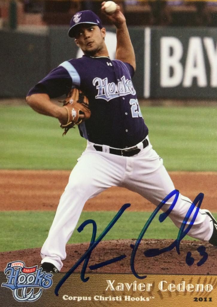Xavier Cedeno autograph in the Astros A to Z collection