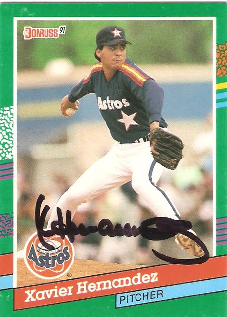 Xavier Hernandez autograph in the Astros A to Z collection