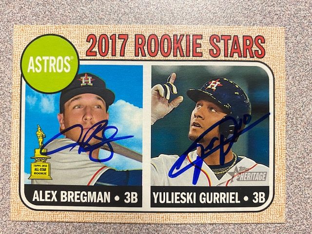 Yulieski Gurriel autograph in the Astros A to Z collection